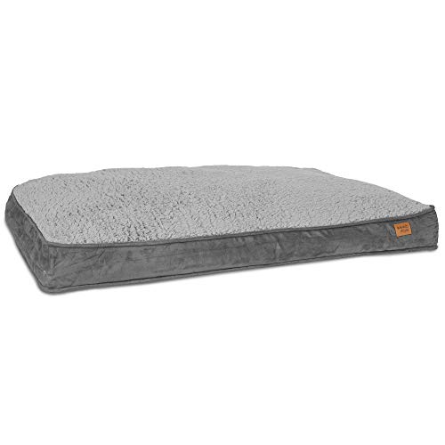 ib style® Happy Dreams Hondenbed | Hondenmand Hondenkussen | afritsbare hoes - wasbaar | Antislip onderkant | XL | grijs - Afbeelding 4