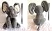 OMGOD Plush Toy peek-a-Boo Elephant, Hide-and-Seek Game Baby Animated Plush Elephant Doll Present - Gray