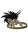 Vijiv Gold Black 20s Headpiece Inspired Leaf 1920s Flapper Headband Great Gatsby