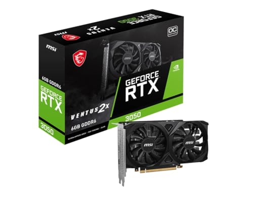 MSI GeForce RTX 3050 Ventus 2X 6G OC - 6GB GDDR6 Speicher, 96-bit, 14 Gbps