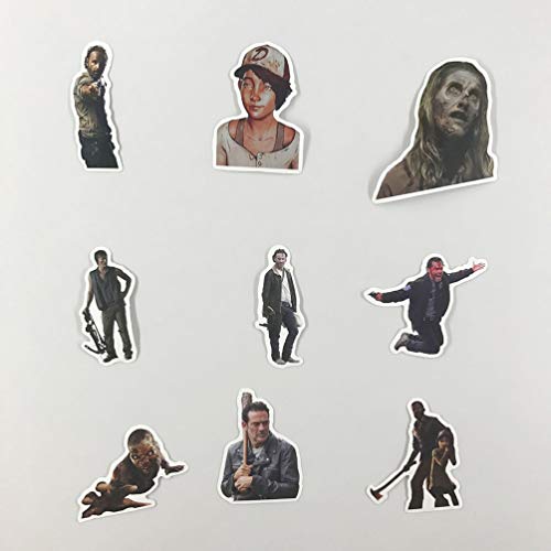 Cool TV Laptop Stickers Waterproof Skateboard Pad Computer Travel Case Water Bottle Notebook Car Snowboard Bicycle Luggage Decal (The Walking Dead)