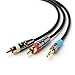 AUX Audio Cable, INNOVAA 3.5mm to RCA (2) Stereo AUX Audio Cable - 25 Feet