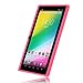 iRULU eXpro X1 7 Inch Quad Core Google Android Tablet PC, 1024x600 Resolution, Wi-Fi, Games, Dual Cameras, 8GB Nand Flash with keyboard (Pink Tablet)