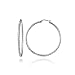Sterling Silver Diamond Cut Round Hoop Earrings 20mm