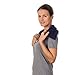 SunnyBay Microwave Heating Pad, 2.4 lbs and 26 Inches Long, Microwavable Heated Neck and Shoulder Wrap for Moist Hot or Cold Therapy, Moldable, Fleece, 26x6 Inches, Made in USA, Midnight Blue