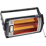 Comfort Zone Ceiling Mount Quartz Heater, 1 Size, Black