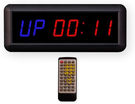 EU Display 1.5" Gym Timer for Home (Blue+Red)