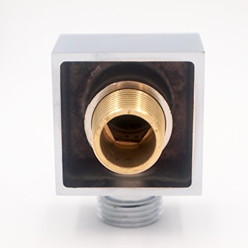 STARBATH SE01F Square Shower Elbow for Hand Held Shower Brass Shower Hose Connector Wall Mounted, Chrome - Thumbnail 2