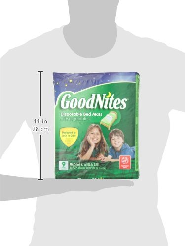 GoodNites Disposable Bed Mats, 9 Count