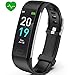 Akasma Fitness Tracker HR, S5 Activity Tracker Watch with Heart Rate Monitor, Pedometer IP68 Waterproof Sleep Monitor Step Counter for Women Men