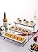 Sweese 733.101 3 Tiered Serving Stand - Stairstep Sturdier Food Display Stand with White Porcelain Platters, 3 Tier Serving Trays for Parties