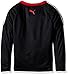PUMA Boys' Big Fast Lane Long Sleeve, Black, Medium (10/12)