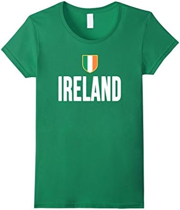 Women's IRELAND T-Shirt Irish Pride Flag Tee Soccer Football Rugby XL Kelly Green