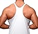 Men's Nerdy Rainbow Cat Tee B820 PLY White Stringer Bodybuilding Tank Top