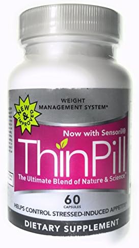 ThinPill - Thrermogenic Weight Loss Supplement - Proprietary Blend of L-Carnitine, L-Tyrosine and Green Tea extract - 60 Caps 30 Day Supply