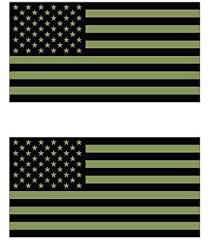 California Flag Decal Subdued OD Green California Flag Sticker - Decal - American Made California Flag Made In Usa - Foto 2