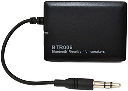 Bluetooth Audio Receiver, Disnix BTR006L Portable Bluetooth audio Music Receiver adapter For 3.5mm Audio Devices, Such as Speakers, Home-theater-Black,car aux jack