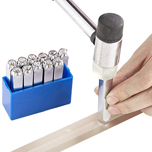 Special Impression Metal Stamping Kit - for Clear and Accurate Impression - 5/32 inch Steel Alloy Stamping Kit, for Leather, Clay, Plastics, Metal, Wood - Kit - Thumbnail 3