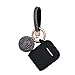 Apple Airpods Case Keychain, Filoto Airpods Silicone Glittery Case, Scratch Proof and Drop Proof Air Pods Protective Cover Skin with Shiny Ball Key Chain (Black) primary