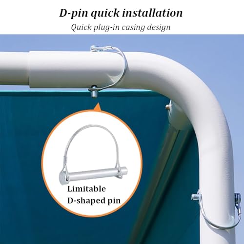Dexinhdh 8.2x8.2 ft Retractable Canopy Pergola Review: Aluminum Frame with V-Shaped Drainage image 11