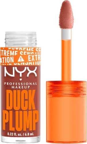 Duck Plump, Brillo de Labios, Efecto Volumen Instantáneo, Con Jengibre Picante, Fórmula Vegana, Tono: Brown of Applause