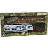 Wild Hunting Fishing Play Set with Die-Cast Pick Up Truck and Camper WLM