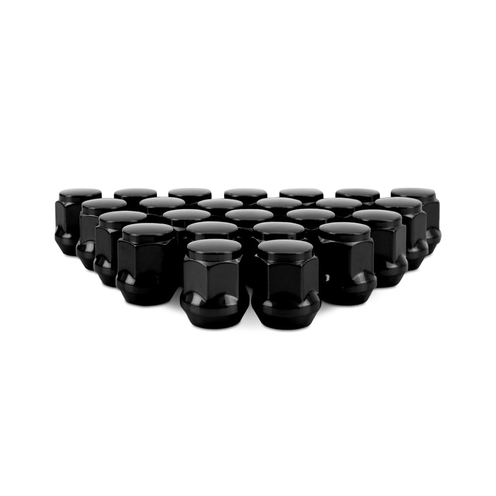 Photo 1 of Mishimoto Steel Lug Nuts, M14x1.5, Acorn Seat, 24pc Set, Black
