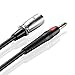 TNP Male XLR to 1/4 Inch TRS Cable (3 FT) - Balanced 6.35mm Quarter Inch to XLR Male Audio Stereo Interconnect Gold Plated Patch Cable for Microphones, Powered Speakers, Studio Sound Consoles