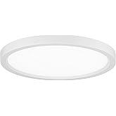 Minka Lavery 715-44-L Vantage LED Flush Mount, 1-Light, 30 Total Watts, 15-in H x 1-in W, White