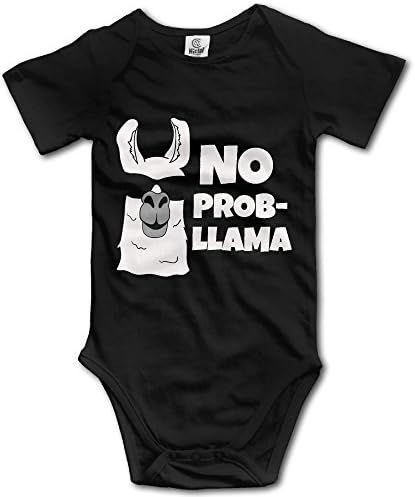 LWI DIW No Prob Llama Newborn Baby Boys Girls Lightweight Short-Sleeve Bodysuit Romper Outfits