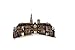 KERANOVA Clever Paper Medieval Town 158 Piece The Gothic Cathedral 3D Puzzle, 26 x 45 x 48 cm