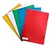 PARTH IMPEX Clear Document Folder Copy Safe Project Pockets (Pack of 15) Plastic Paper Jacket Sleeves in Assorted Colors Scratch Resistant Paper Holders Organizer (W 8.7