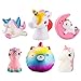 WATINC Jumbo Red Unicorn Squeeze Toys, Slow Rising Unicorn Squeeze Toys for Kids Party Favors, Birthday Gifts, Kawaii Cream Scented Stress Relief Toys