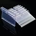 baotongle 50 PCS Clear Color Plastic Wire Shelf Price Label Holder Merchandise Sign Display Holder