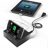 QICENT Electronics Charging Station - Multi Device Quick Charge 2.0 Charging Stations Dock for Apple Smartphones Tablets Power Bank