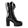 Yolkomo-Womens-Ankle-Calf-High-Zip-Up-Cool-Boots