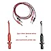 Adduswin 2pcs T0015 Automotive Test Lead kit Power Probe Wire-Piercing Probe Clip Puncture Probe Puncture Wire Break Signal with 4mm Banana seat
