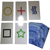 1PK E04C Low Cost Zener Style UNMARKED ESP Testing Cards - not Marked - not a Magic Trick