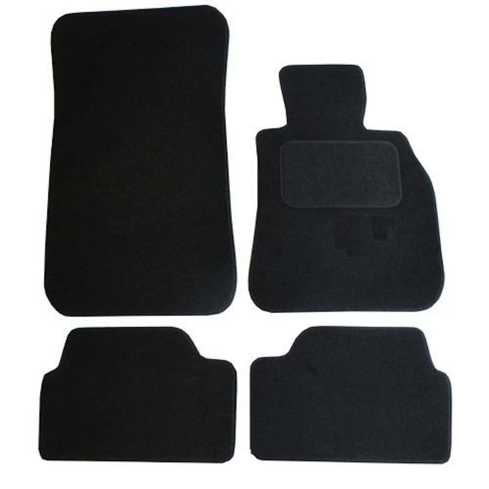 JVL 1032 Fully Tailored Carpet Car Mat, Set of 4, Black