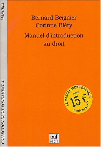 Manuel d'introduction au droit