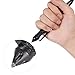 Tactical Pen Aircraft Aluminum Self Defense Pen with Glass Breaker Writing Multi functional Survial Tool (Black)