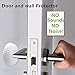 Door Knob Stopper 6 Pcs,Cheaboom Silicone Round Wall Protector Self Adhesive Wall Guards Stopper Door Handle Bumper Rubber Stop (White)