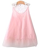 Baby Girls Princess Party Dress Pearl Lace Flower Fancy Gown Backless Dress 2-7Y