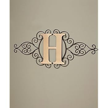 The Lakeside Collection Monogram Metal Wall Art H
