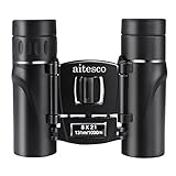 Binoculars, Aitesco 8X21 High Powered Compact Binoculars Telescope for Concert Sports Game Outdoors Hiking Travel Bird Watching, Suitable for Adults and kids