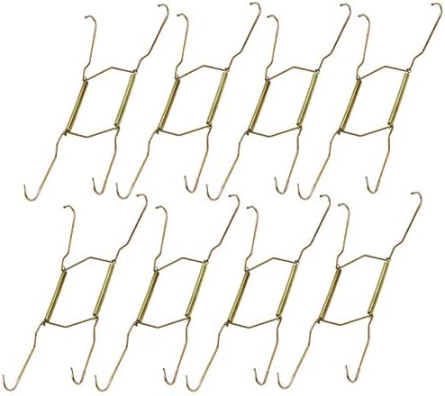 Brass 8-11-inch Plate Hanger with Tip Protectors, 8-Pack