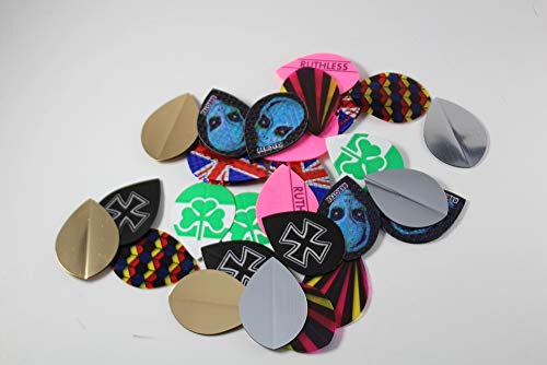 US Darts - 10 Sets (30 Flights) Mixed Pear Dart Flights Assorted Wholesale