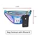Dolores Women's PVC Hologram Fanny Pack Belt Waist Bum Bag Laser Travel Beach Purse, Iridescence