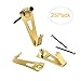 XPURC 25-Pack 30lbs Drywall Art Hanging Hooks->Plaster Picture Frame Hangers->Black Nails with Brass Head