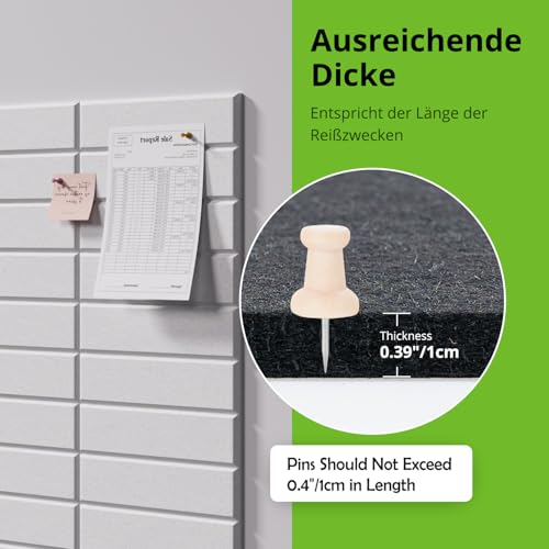 Woovio Cork Wall Self-Adhesive 120 x 90 cm, Decorative Cork Board for Home, School, Office, 12 Planks with 60 Double-Sided Adhesive Pads (White)